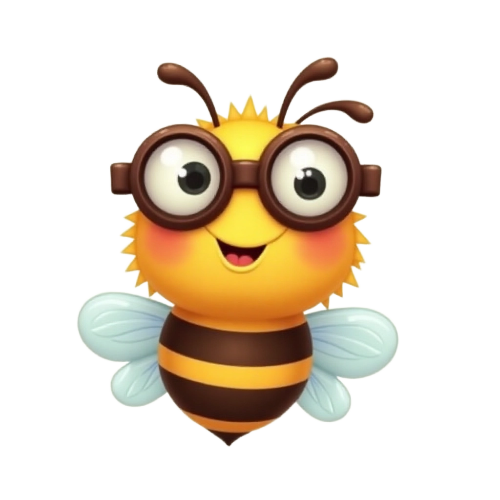 Bee with Glasses